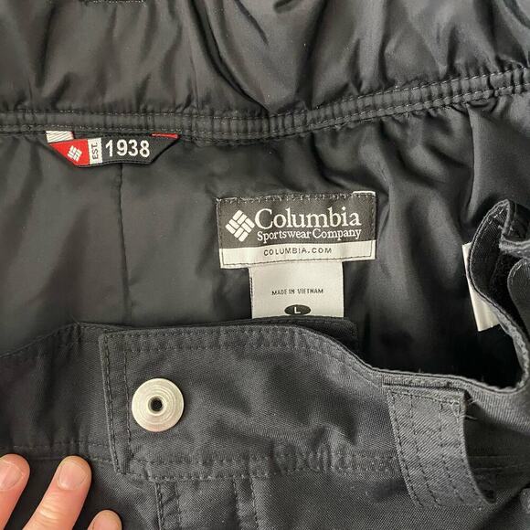 Columbia Men’s Black Insulated Multiple Pockets Adjustable Snow Ski Pants Large - Picture 6 of 8